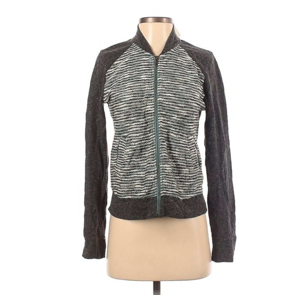 LUCKY BRAND Boyfriend Zippered Sweater Jacket